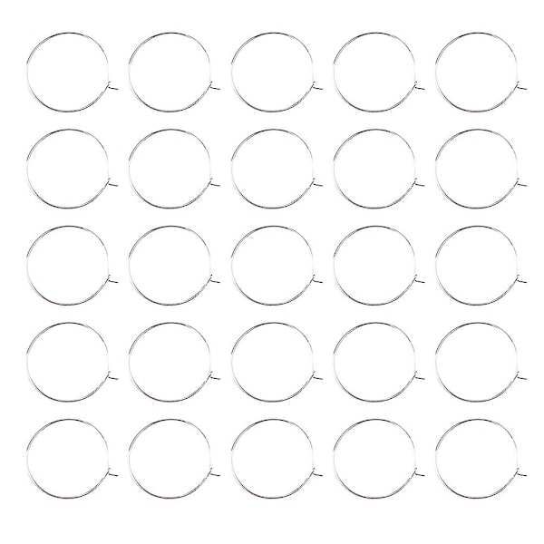 100 st smyckesringar fest vinberlocker vinglasberlocker ring örhänge tillverkning rosetter örhänge pärlor rosetter glasberlocker ringar{EE}