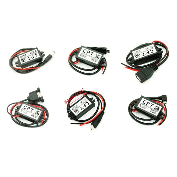12V til 5V DC-DC Step Down Spenning Power Utgangsadapter Power Buck-omformer Spenningsregulator Enkel å bruke 0.05 Single USB