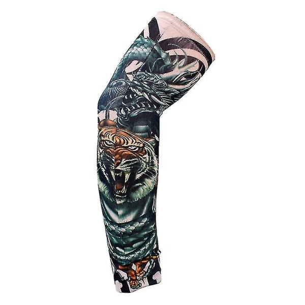 8 stk. Armblomster Armtatovering Mænd og Kvinder Sommer Solbeskyttelse Armærmer Tilfældige Farver