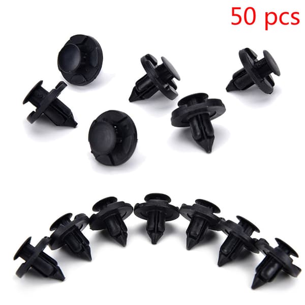 50 stk./sæt 8 mm hul plastnitter Fastgørelseselementer Push Clips