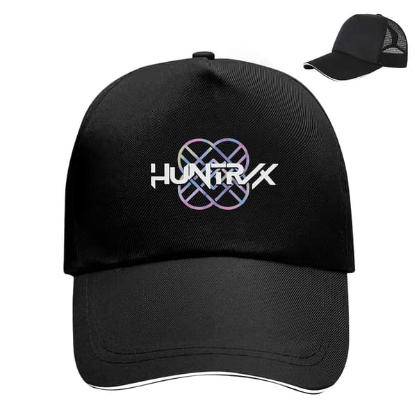 Witcher Girls Kpop Logo Justerbar Baseballkasket med Velcrolukning og Åndbart Mesh White-E