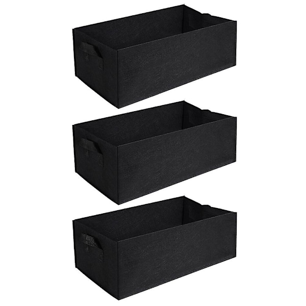 stk Planteposer Rodkontrolpose Gallon Plante Blomst Planteskolepose Pose Sort 30X60CM Sort Black 30X60CM