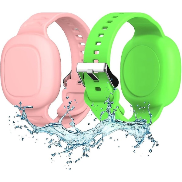 2st vattentätt Smarttag-armband för barn, mjuk silikon Galaxy Smarttag dold armband lätt gps-tracker för