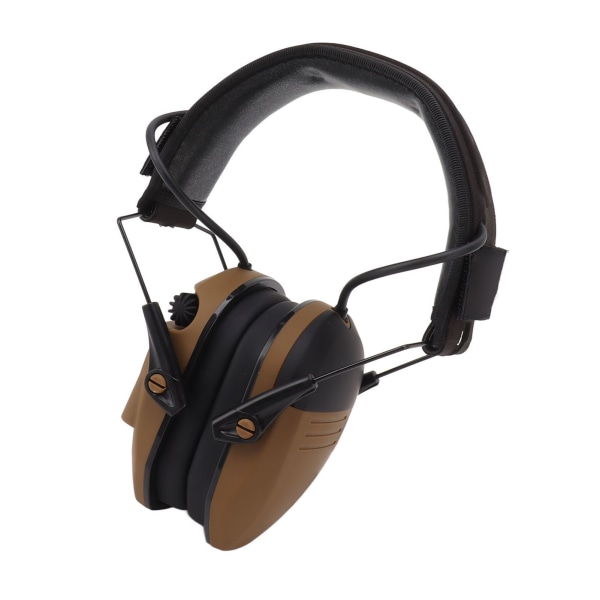 Brusreducering Elektroniska hörlurar Bullerreducering Vikbart ABS Justerbart huvudband Säkerhetshörselkåpor för klipparbeten Khaki