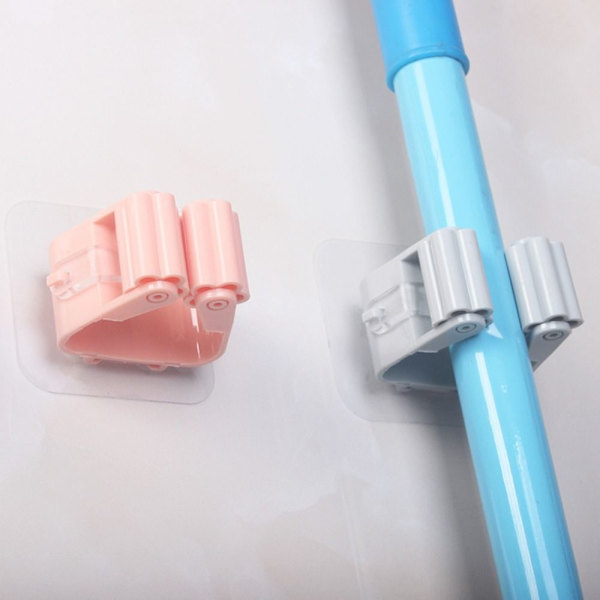4-pack mopphållare kvastställ VIT White
