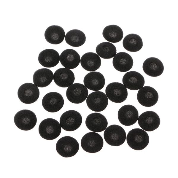 30 stk komfortable ørepuder til headset 15 mm-20 mm hovedtelefoner høreværn Memory Foam cover Hovedtelefonpuder Reparation dele rekvisitter