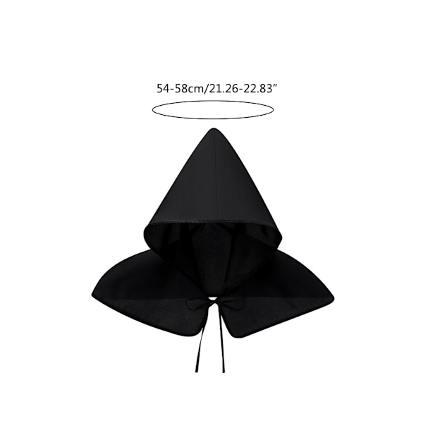 Gotisk Kort Kappe Unisex Rekvisitter til Halloween Fest Middelalderlig Hætte Cosplay Kostume Djævle Kapper Heks Troldmand Hætteklædte Kostumer