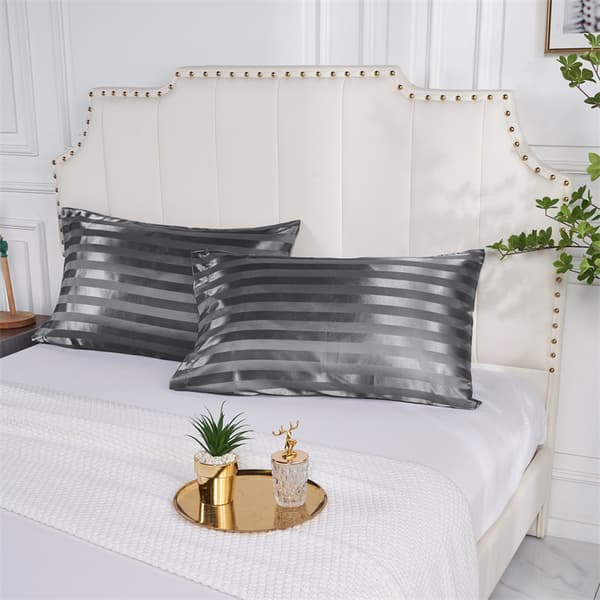 Dekorative pudebetræk moderne pudebetræk bløde til sofa og stue åndbart pudebetræk 75 x 50 cm mørkegrå 2 pak