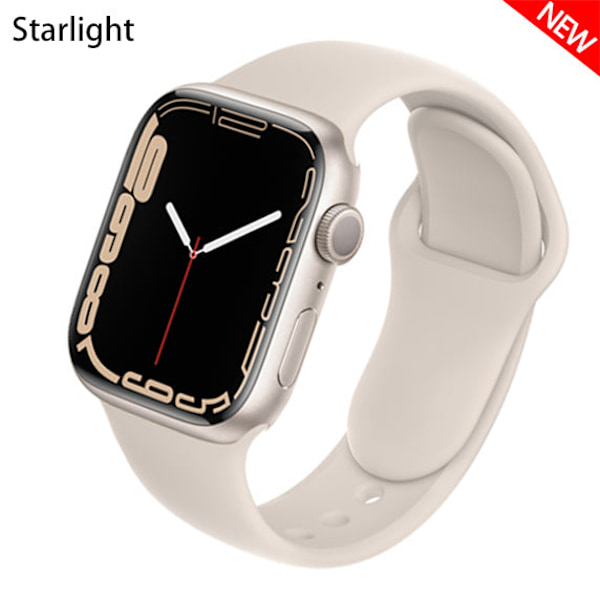 Silikonarmband för Apple Watch 44mm 40mm 38mm 42mm Correa Iwatch Serie Se 6 5 4 3 Armband Apple Watch Series 7 45mm 41mm Ovile 38 40 41 mm S-M{F2} 38 40 41 mm S-M Ovile