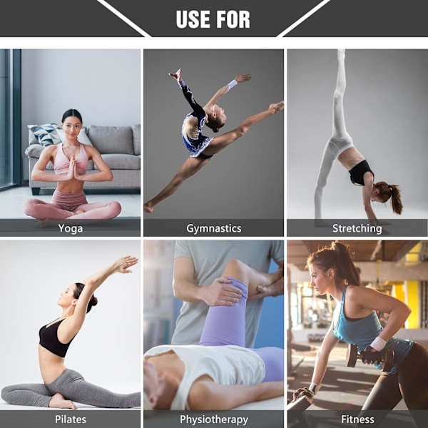 Flex Strap, Tøyestrikk Yoga Strikk for tøying med løkker, Fascia Stretcher Flex strikk for Pilates Kroppstrening
