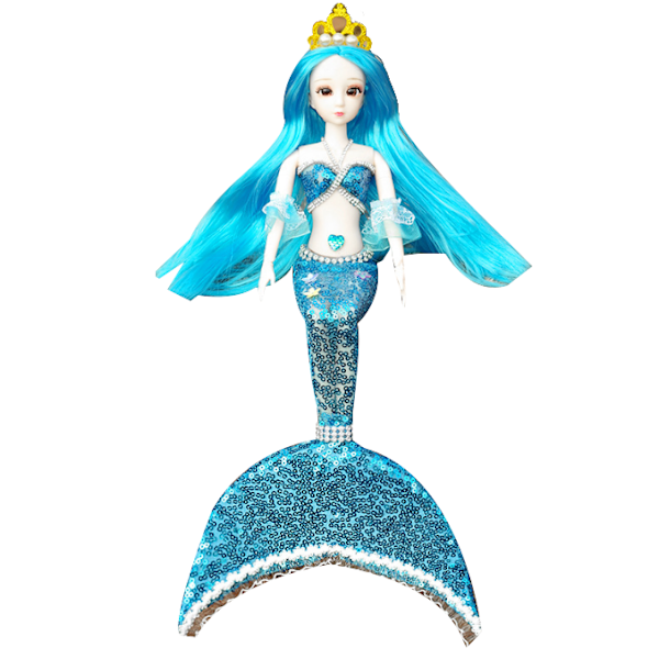 Barbie docka sjöjungfruleksaker med paljetter{ee} blue