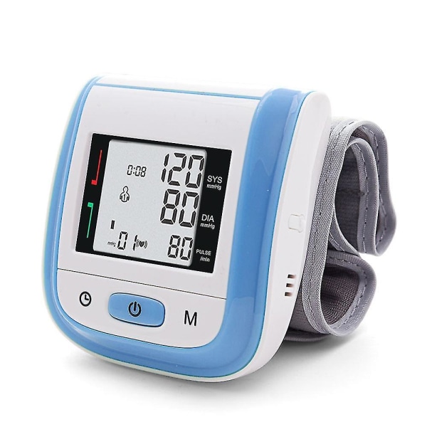 Medicinsk Digital Wrist Blodtrycksmätare Pr Pulsmätning Pulsmätning Sfygmomanometer