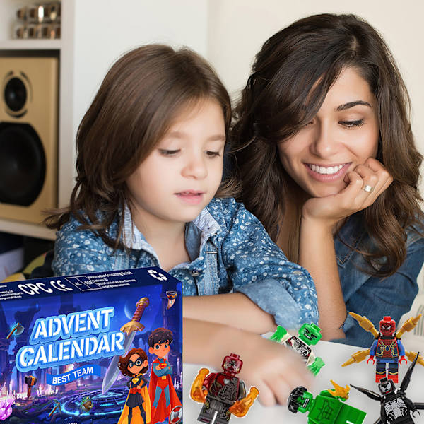 2024 Ny Avengers Marvel Julekalender 24 Gaver Halloween Nedtælling Blind Boxes