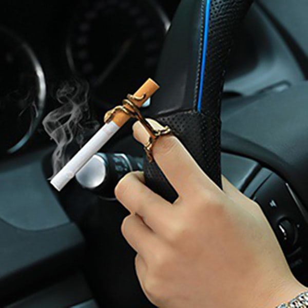 Orm Cigaretthållare Ring Metall Finger Clip Rökning Tillbehör Rökare Present