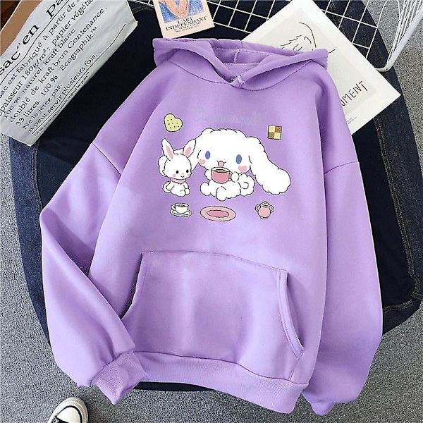 Sanrio Anime Cinnamoroll Kuromi My Melody Plyschhuvtröjor Kläder Pojkflicka Baby Tröjor Pullover Toppar Present 145-155CM 145-155CM VGHYUUI