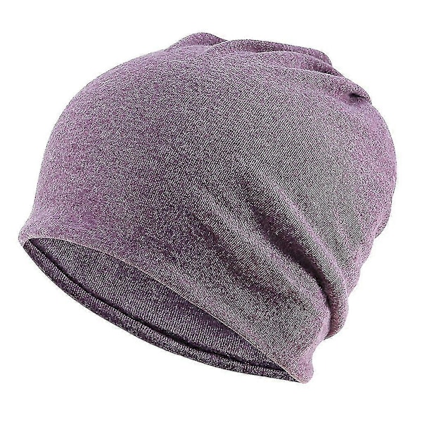 5-pak Slouchy Baggy Beanie Chemo Hue - Khaki + Sort + Grå + Bourgogne + Lilla