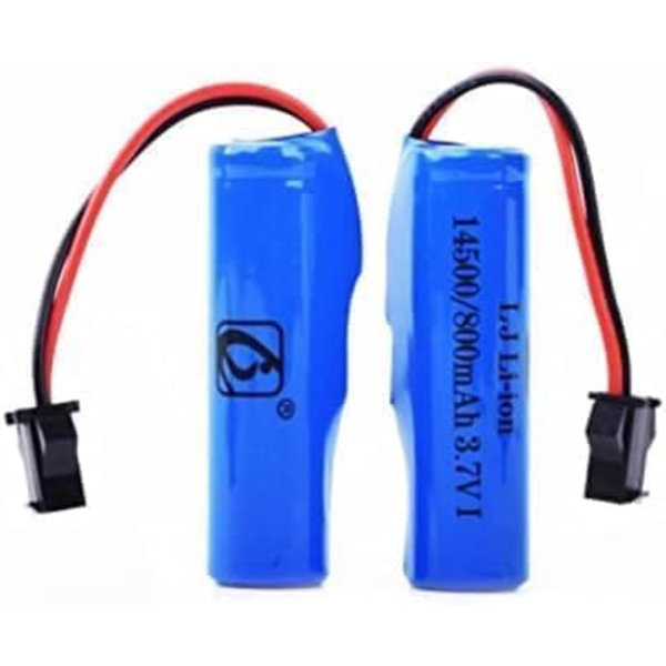 LiPo-akut 3.7V 800mAh SM-2P-liittimellä C2 D828 -malleille | Pitkäkestoinen | Turvallinen liitäntä | Ladattava ja kestävä, sininen