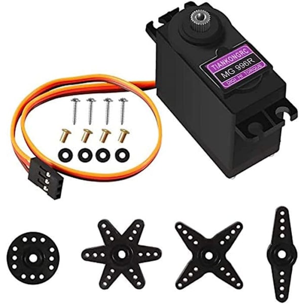 MG996R Servomotor med drejningsmoment og metalskive til Rc-bilbåd-helikopter