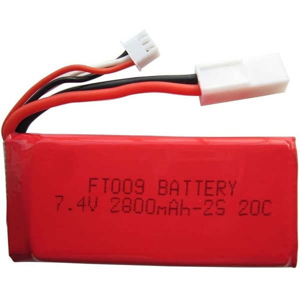 7,4V 2800mAH litium-ion batteri til Revell 24128 Maxi FT009 båd