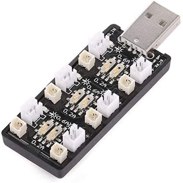 1S LiPo batteriladdare USB 3.8V/ 4.35V 6 kanaler LiSV laddare 1S Small Tiny Whoop Blade Inductrix Micro JST 1.25 JST-PH 2.0 mCX mCPX kontakter