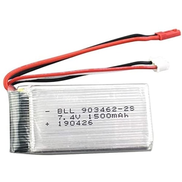 Genopladelige 7.4V 1500mAh Lipo-batterier til Wltoys V913, L959, L969, L202, K959 - Sæt med 2