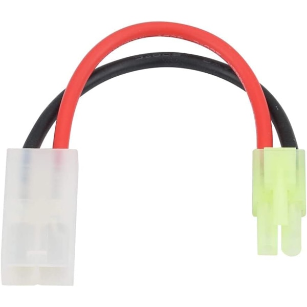 Tamiya 16AWG 13cm Adapter Muuntokaapeli | Eristävä silikoni, Kevyt 9g | Kompakti, helppokäyttöinen | Tamiya Suuri Nainen Mini Tamiya Urokseen