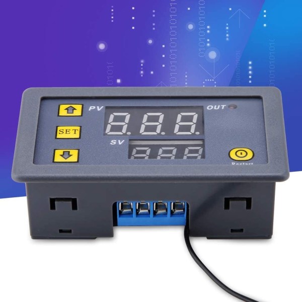 W3230 DC 12V digital temperaturregulator, termostat med 20A LED-display, inklusive NTC 10K sensorsond