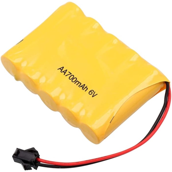 Uppladdningsbart batteri 6V 700mAh AA Ni-CD SM 2P-kontakt för leksaker Power Bank