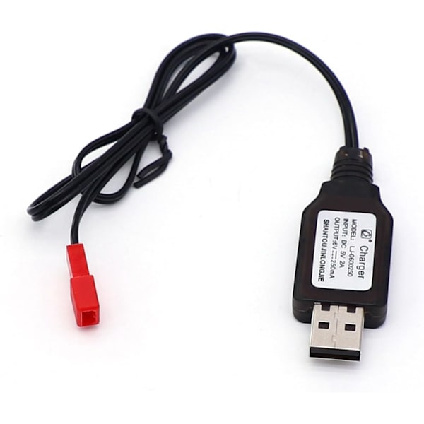 RC-akku 6V 2400mAh, Ladattava Ni-MH AA-akku, JST-liittimellä, RC-autolle, RC-veneelle, RC-säiliölle, Sähkötyökaluille | Mitat 52x72x15mm
