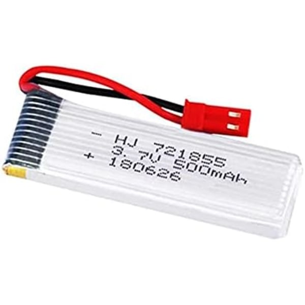 Sæt med 4 genopladelige LiPo-batterier 3.7V 500mAh | Udvidet kompatibilitet med RC-droner UDI U817 U818A, WLtoys V959 V212 | Inkluderer oplader