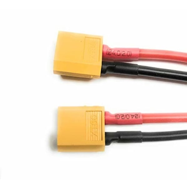 XT60 adapter til parallel batteristik 14Awg kabel til Rc Lipo (2 hun til 1 hun)
