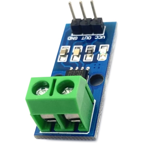 30A ACS712ELC strömsensormodul - Arduino-kompatibel för elektronik- och robotprojekt