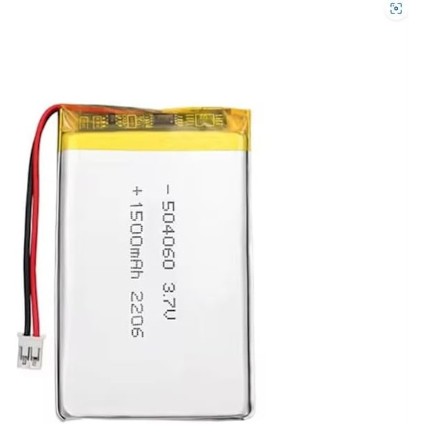 Litiumakku 3.7V 1500mAh Malli 504060 | Suojapiirillä | Ladattava, yhteensopiva Bluetooth-kuulokkeiden ja TWS-kuulokkeiden kanssa, korkea kestävyys
