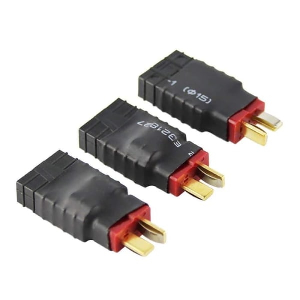 3-delad T-deans hane till TRX hona adapter för RC | Anslutning för USB-laddare 7,4 V | Kompatibel med Lipo-batterier för dynamisk modellering