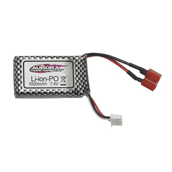 Li-ion akku 7.4V 1000mAh 2S | QDJ02 T Liitin RC:lle | sopii Xinlehong Q901 Q902 Q903, Hopea