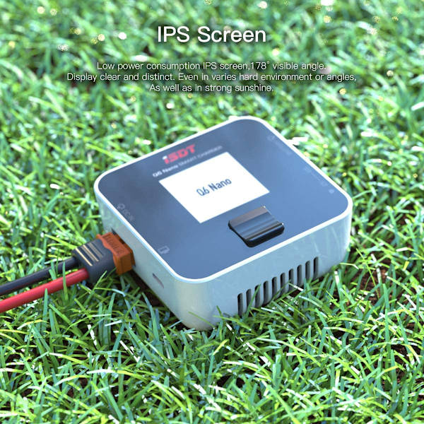 ISDT Q6 Nano Lipo-laturi 8A 200W DC 2-6S harrastemallinnus RC LCD Digitaalinen Li-Po Li-Hv Li-Ion Li-Fe NiMH Ni-Cd Pb