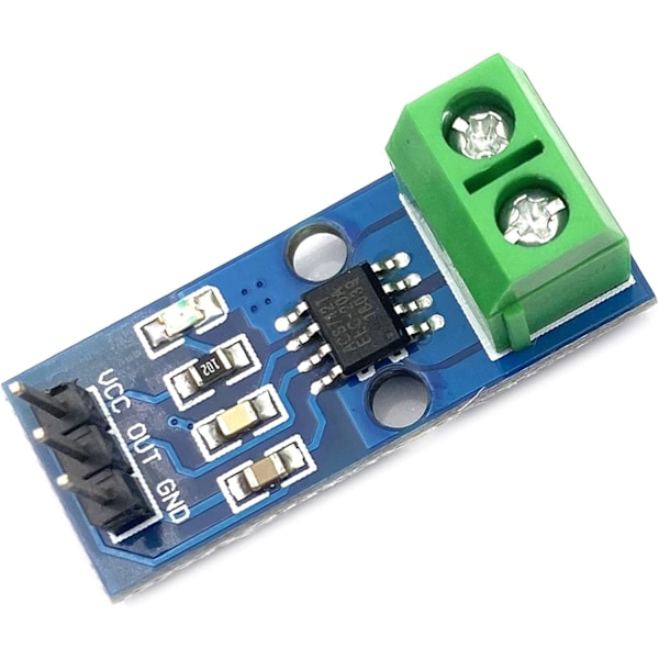 Strömsensor ACS712ELC 30A | Hög mätkapacitet | Kompatibel med Arduino | Perfekt för elektronik och robotik | Effektivt energimonitorering