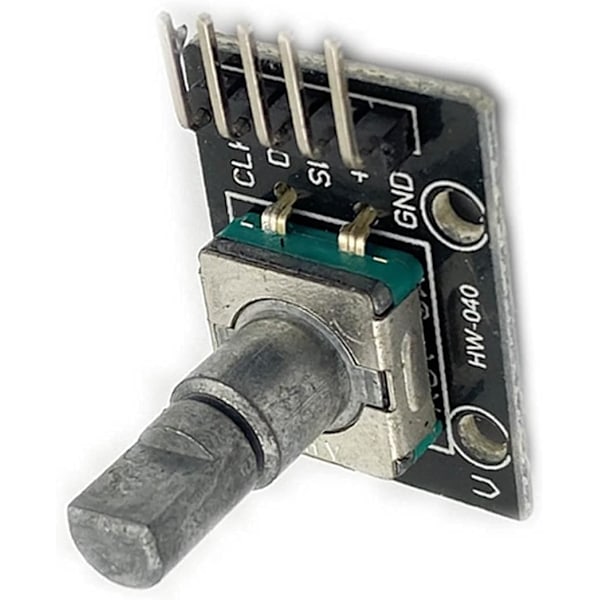 Kiertävä koodausmoduuli KY-040 | Raspberry Pi:lle ja Arduino:lle | Kääntyvä ja painettava | Rajaton käyttö | Ohjain valosensorille, metalli