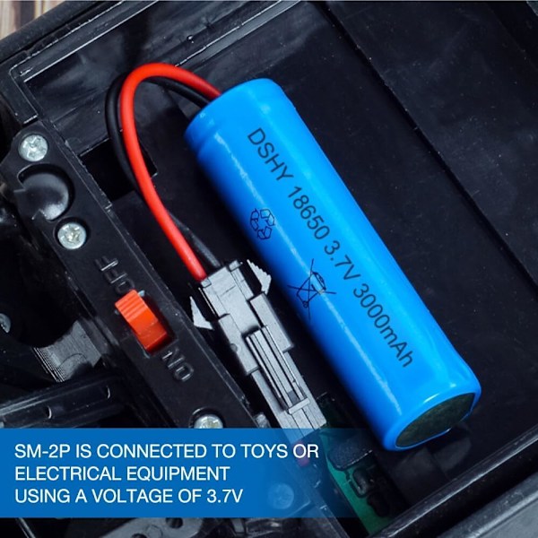 Sarja sisältää 4 Li-ion-akkua 3.7V 3000mAh USB-latureilla RC-autoille, Yhteensopivuus mallien DE45 DE42 1:14 Maasto- ja Drift Racing kanssa