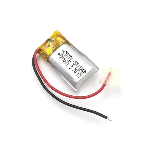 Uppladdningsbart LiPo-batteri 501220 3.7V 80mAh | För telefon, GPS, MP3, MP4, LED-lampor | Kompatibel med DJI Tello, WLtoys K989, RC Helikopter, Gul