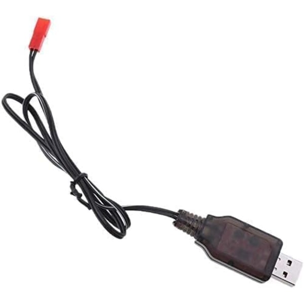 USB 3,7V MH Ni-CD -laturi kaukosäätimien leluparistoille | JST 2P -kaapeli | Lataus- ja oikosulkusuojaus | Sopii droneille