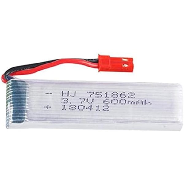 3 LiPo 3.7V 600mAh akun sarja RC-lennokeille | Yhteensopiva UDI U817, WLtoys V959, V222 ja muiden mallien kanssa | Optimoitu lentosuorituskyky, hopea