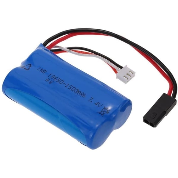 Li-Ion batteri 7.4V 1500mAh för SUBOTECH BG1506, BG1507, BG1513 för drönare, nödlampa, 67x19x37 mm - 96 gr, Blå