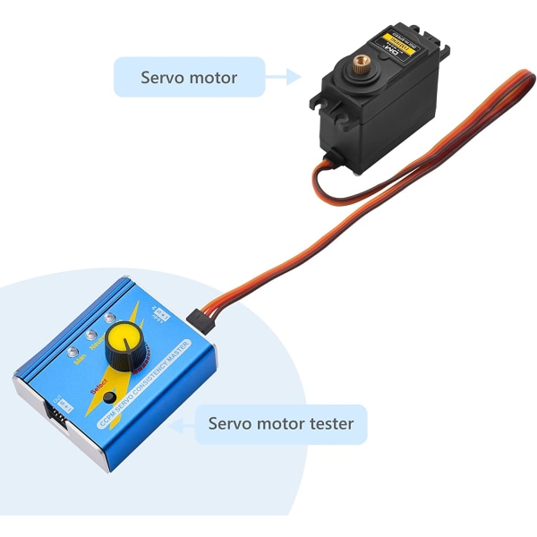 Digital Servo Tester DC 4.8V-6V RC Aluminiumfodral Multifunktionel Servo Controller CCPM Test for ESC Servo Motor