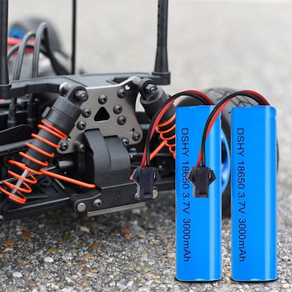 1 kpl litiumakku 3.7V 3000mAh liitin SM-2P yhteensopiva DE45 DE42 1:14 Off-Road ja Drift Racing