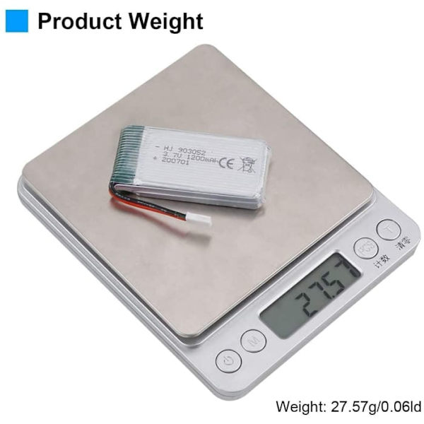 Lipo-batteri 4st 3.7V 1200mAh för RC Drones Syma X5SC X5SW  mm 54 x 29 x 9 mm - 27,4 gr