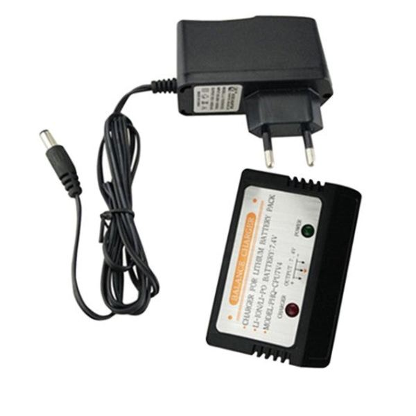 7.4V LiPo akkulaturi Syma S033, S033G, F1, X6, X6A, X8C, X8G, X8W droneille | Sopiva liitin, turvallinen lataus | Kompakti design