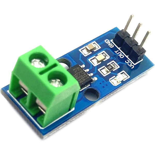 Strömsensor ACS712ELC 30A | Hög mätkapacitet | Kompatibel med Arduino | Perfekt för elektronik och robotik | Effektivt energimonitorering