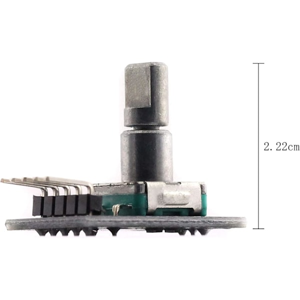 Kiertävä koodausmoduuli KY-040 | Raspberry Pi:lle ja Arduino:lle | Kääntyvä ja painettava | Rajaton käyttö | Ohjain valosensorille, metalli