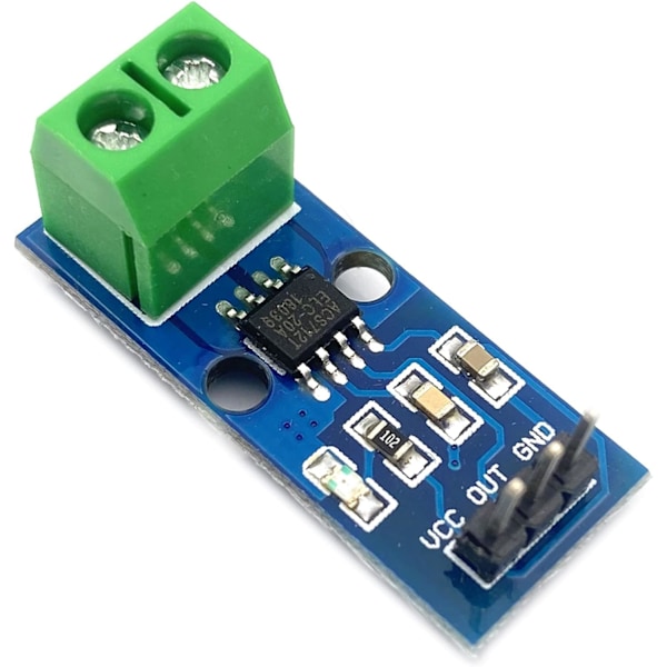 Strömsensor ACS712ELC 30A | Hög mätkapacitet | Kompatibel med Arduino | Perfekt för elektronik och robotik | Effektivt energimonitorering